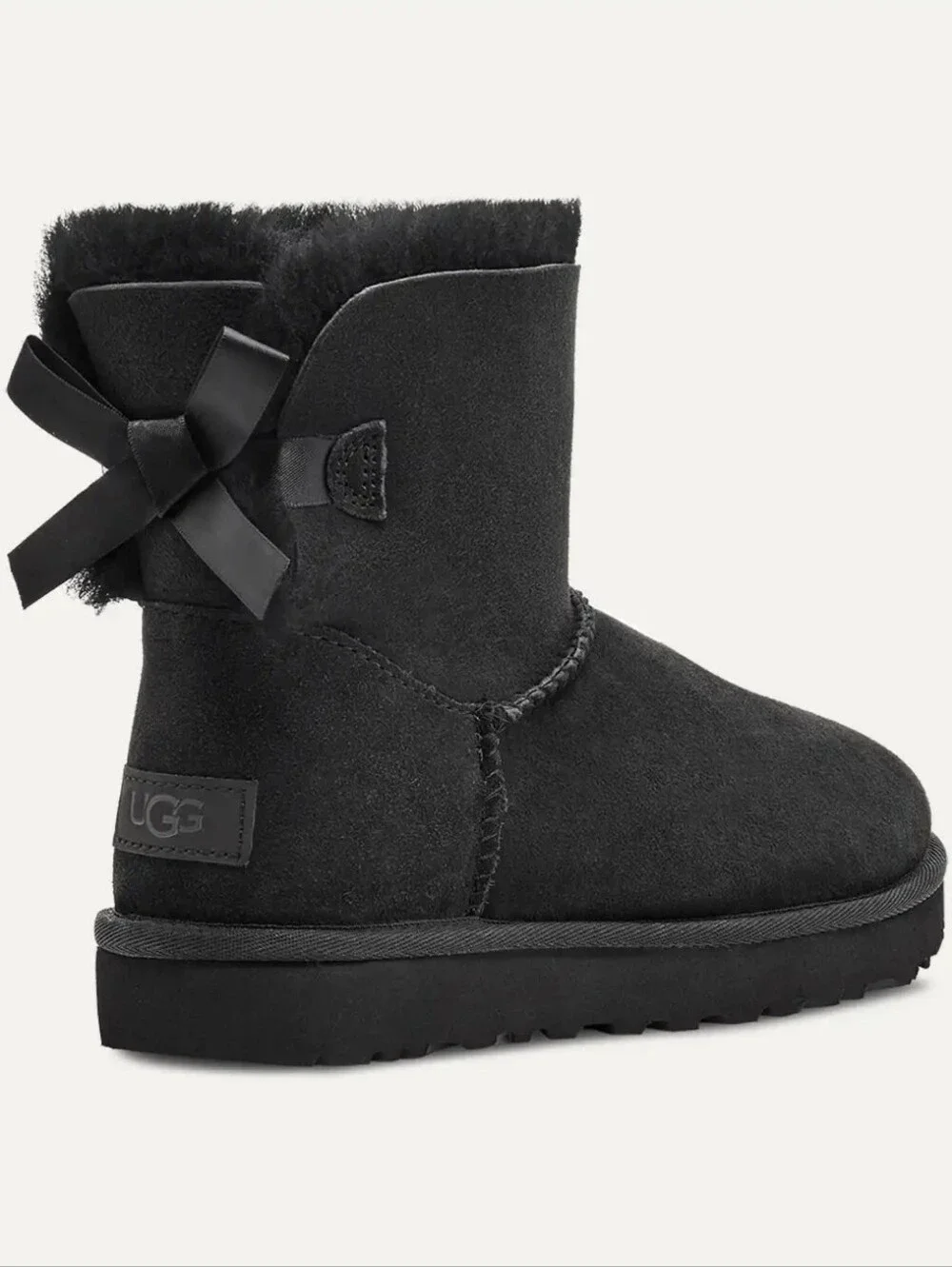 UGG Australia Mini Bailey Bow II Women's Boots in Black Size 11